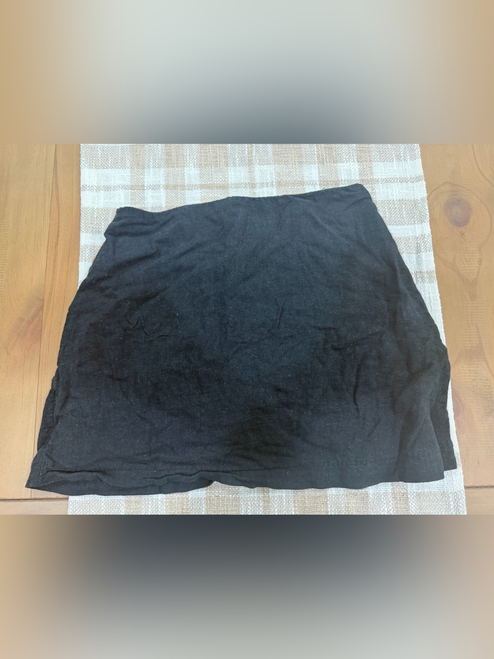 Abercrombie & Fitch Black linen Mini Skirt